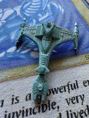 1993 Star Trek Next Gen Romulan Warbird + Klingon Attack Cruiser Playmates FUNKTIONIERT - Bild 9 von 13
