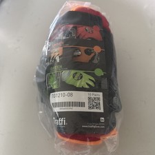 Traffi TG1210-08 Red Cut Level 1 Gloves, Size 8, Pack of 10