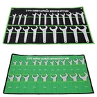 21 pcs SAE/Metric Jumbo Service Wrench Set Combination Wrench Chrome CR-V Forged