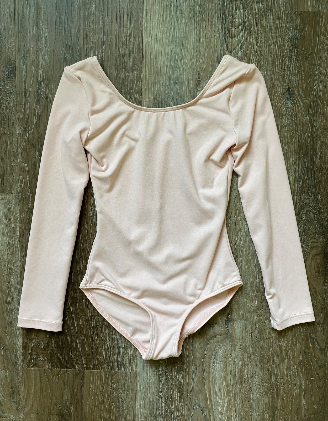 BLOCH~Dance~Ballet~Gymnastics Long Sleeved Leotard~Size 4-6~Light Pink