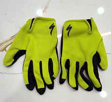 Specialized Cycling Gloves Size XL Green/Black Full Finger Slip-On Wrist