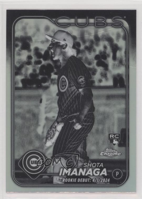 2024 Topps Chrome Update Debut Negative Refractor Shota Imanaga Rookie RC 0y9l