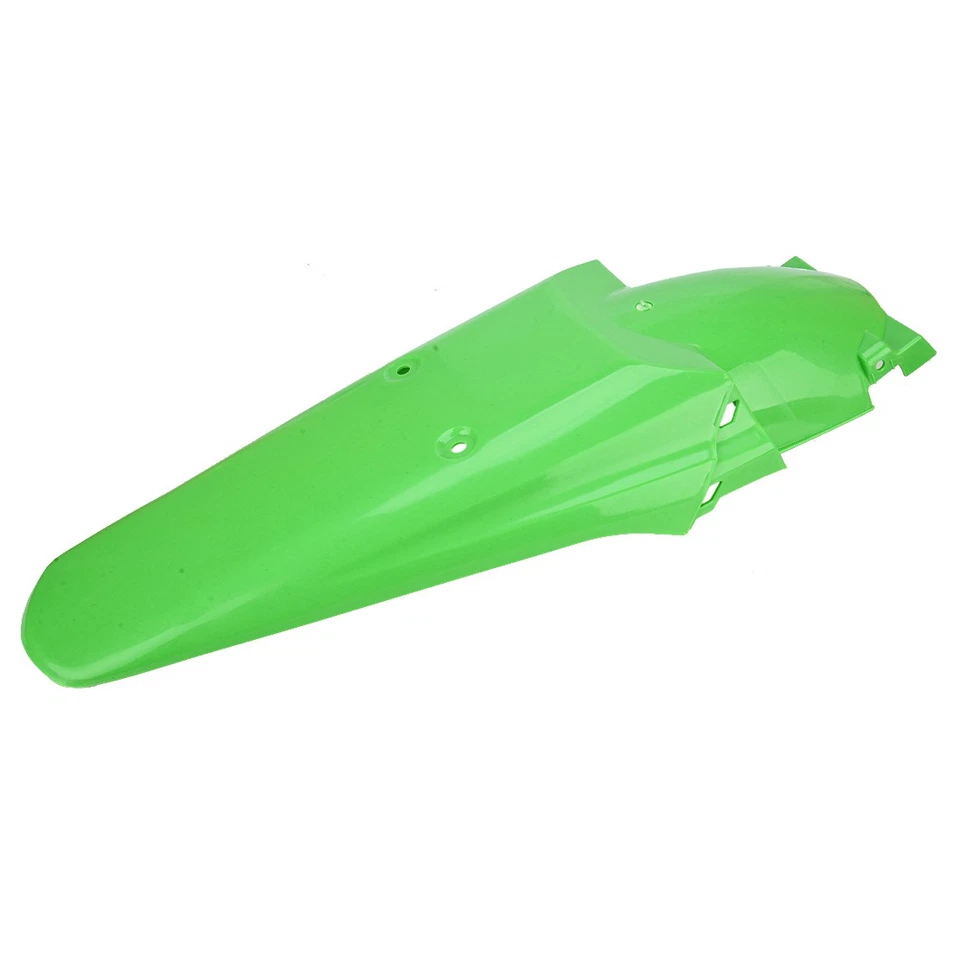 Guardabarros trasero universal de plástico verde apto para Honda Yamaha Kawasaki nuevo Foto 3 de 4