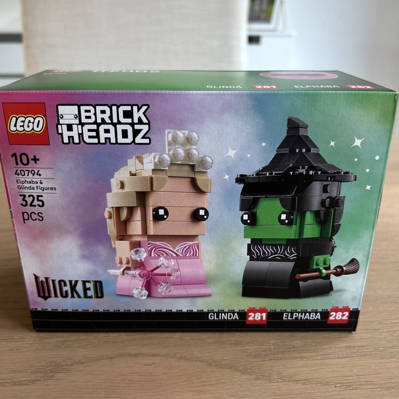 LEGO 40794 BrickHeadz Elphaba and Glinda Figures Wicked Set c - Gift Idea - New