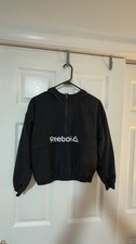 Reebok Youth Lightweight Hooded Jacket   Size L 10/12   Black