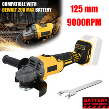 125mm Cordless Angle Grinder Brushless For Dewalt 20V Battery Max Cut Off Tool
