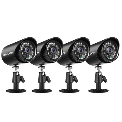 KKmoon 4pcs FHD 1080P Waterproof CCTV Cameras 4*60ft Cables Kit  &  W2W8