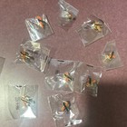 50 Orange & Black Awareness Ribbon Lapel Pins Lot, Enamel Pinback Pins — photo 1