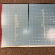 Vintage 1959 U-BOAT Strategy Game Replacement Gameboard