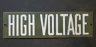 Vintage SCE Southern California Edison 4x12 Porcelain HIGH VOLTAGE Sign Rare