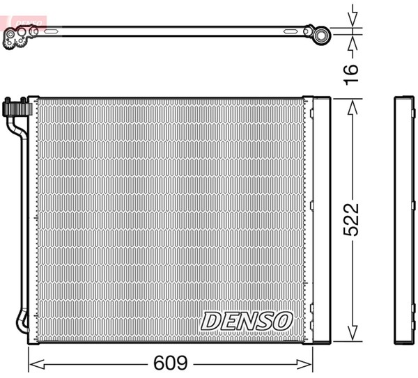 Kondensator Klimaanlage Denso DCN05034 FüR X6 F15 F85 E70 F16 X5 E72 F86 BMW E71-image