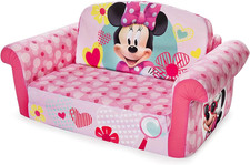 , Dziecięca sofa piankowa 2 w 1 z klapką, Myszka Minnie, od Spin Master
