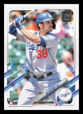 2021 Topps Update #US11 DJ Peters RC – Los Angeles Dodgers Rookie Baseball Card. rookie card picture
