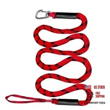 Bungee Dock Line with Stainless Steel Clip Boat 7FT-with One Hook Red Black