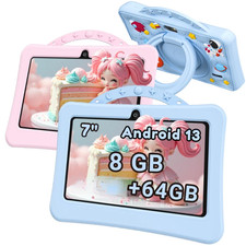 Cartoon Pattern Kids Tablet Android 13 Learning Games 8GB RAM 64GB ROM 5G WIFI