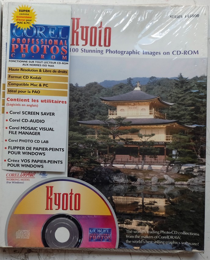 Photo CD Corel Kyoto image vintage haute résolution pour Mac et PC