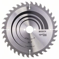 BOSCH Kreiss&auml;geblatt Optiline Holz f&uuml;r Handkreiss&auml;gen, &Oslash; 230 mm, 36 Z&auml;hne