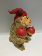 jouet ancien, singe mecanique aux maracasses