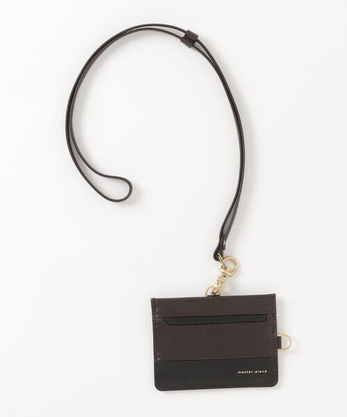 Master-Piece Gloss ID Case Card Holder 02846 Dark Brown Leather Made in Japan