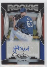 2019 Panini Prizm Rookie Red White & Blue 38/50 Jacob Nix #RA-JN Auto b8h