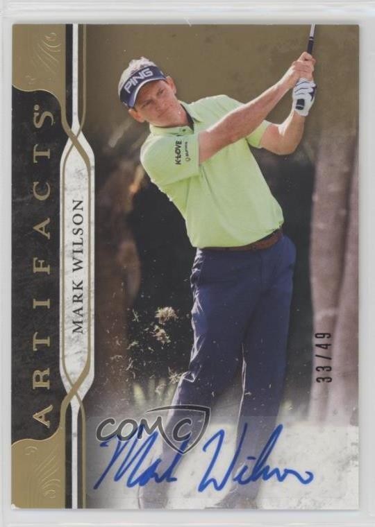 2021 Upper Deck Artifacts Gold Spectrum 33/49 Mark Wilson #28 Rookie Auto RC 1s6