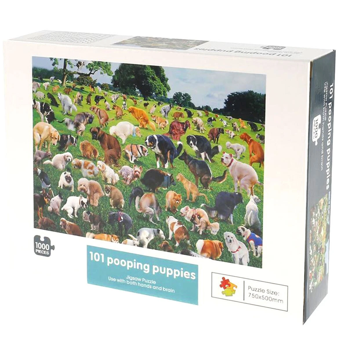 101 Pooping Puppies Dogs Pooping Jigsaw Puzzle 1000 Pieces Adult Kids Toy Gifts