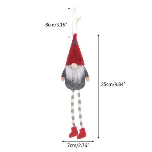 Christmas Gnome Pendant Festival Party Birthday Background Decor - Picture 8 of 8