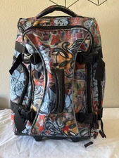 ATHALON Graffiti Design Hybrid Luggage Carry-On Bag - Excellent Condition!