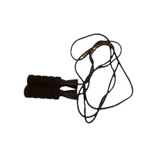 Jump Rope 9 Foot With Nonslip Weighted Foam Handles Black Gym Exercise Unbranded