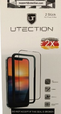 UTECTION 2 x 3D Schutzglas für Iphone 14 Pro Max Panzerfolie (6,45 EUR/Stück)