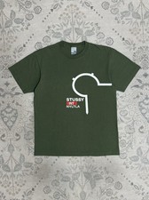 Vintage 90s Stüssy INT NYLTLA Graphic Tee Olive Single Stitch Made In USA Medium