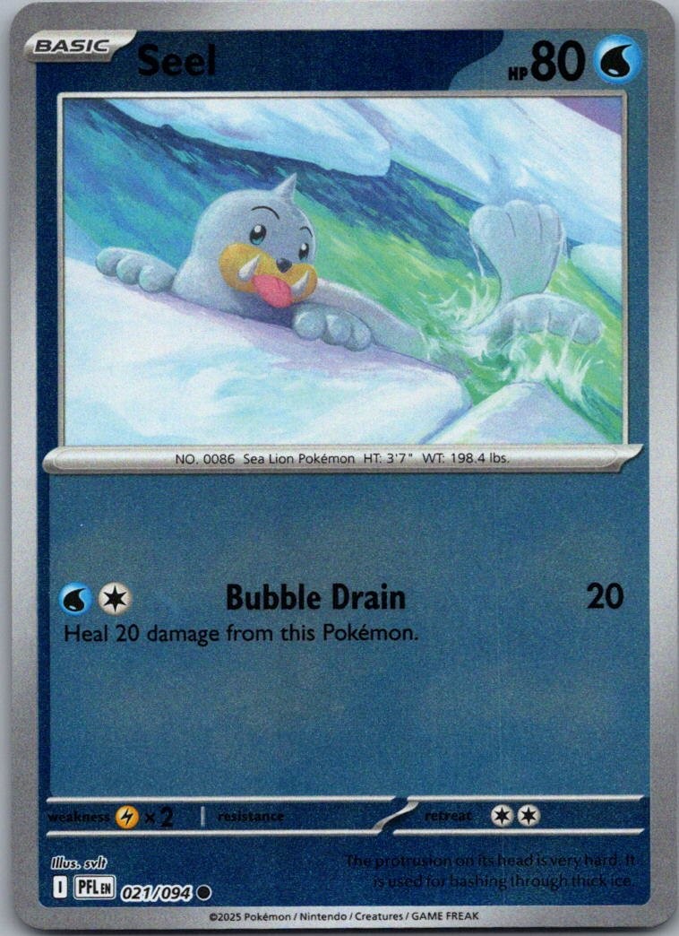 Seel Reverse Holo Common ME02: Phantasmal Flames 021/094 NM