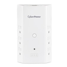 CyberPower P6WUCL 6-Outlet Wall Mount Surge Protector with USB and Night Light,