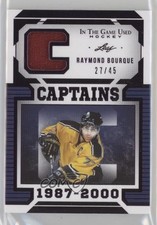 2022-23 Leaf ITG Used Captains Relics Purple 27/45 Ray Bourque Raymond HOF 14zh