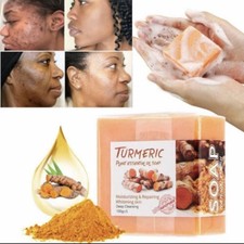 Turmeric Soap Skin Whitening Dark Spots lightening Acne Brightening Turmeric
