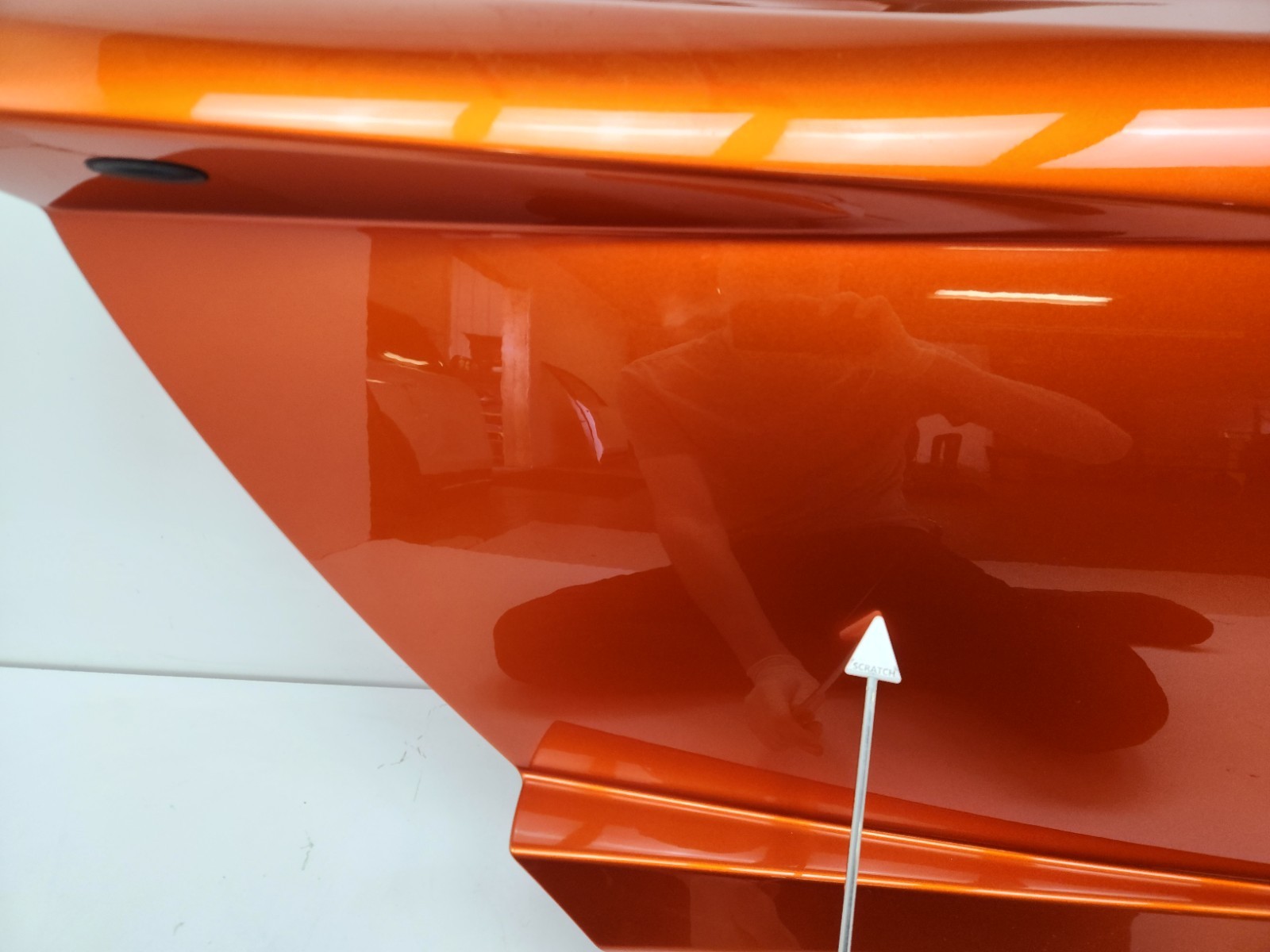 2015-2017 MCLAREN 675LT RIGHT SIDE DOOR PANEL SHELL VOLCANO ORANGE OEM 