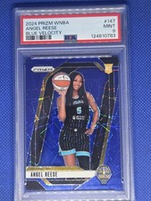 2024 Panini Prizm WNBA - Angel Reese #147 Blue Velocity Prizm (RC) Rookie- PSA 9