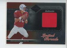 PEYTON MANNING PATCH /100 2003 LEAF LIMITED THREADS PRO BOWL 18/100 JERSEY # 1/1