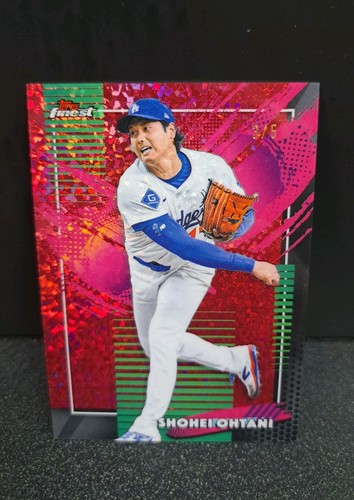 2026 Topps Finest - Shohei Ohtani Red Refractor 3/5 Rare SSP LA Dodgers MVP