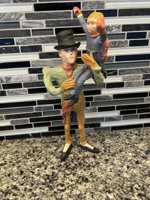 2000 Poliwoggs Christmas Bob Cratchit Tiny Tim Figurine Critchfield Fortunato