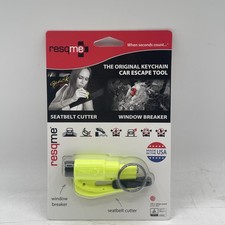 Resqme Seatbelt Cutter Window Breaker Car Escape Tool - Yellow