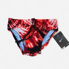 Boys Nike Swim Brief Red Swimsuit Solar Canopy