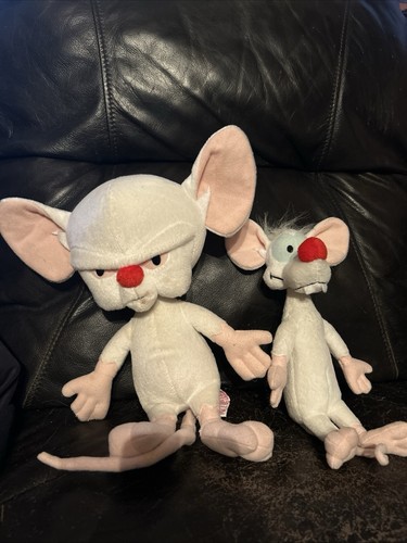 DAKIN Animaniniacs Pinky & Brain Stuffed Plush Toy Set of 2