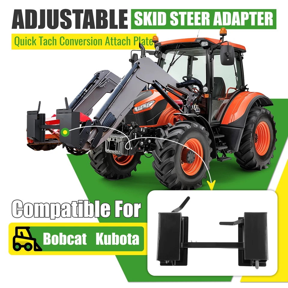 Adaptador de conversión de tacómetro rápido accesorio con minicargadora transversal ajustable 4000 lb Foto 4 de 4