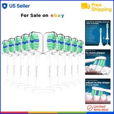 Toothbrush Replacement Heads Nylon 10 Pack Compatible with Philips Sonicare