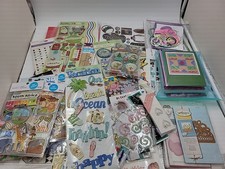 Lot Of Scrapbooking Supplies Crafting, Stickers Card Stock