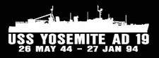 USS YOSEMITE AD 19 Silhouette Decal U S Navy Military USN MADE IN U.S.A.
