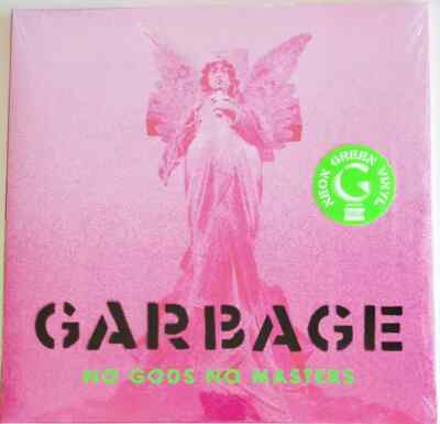 LP Garbage No Gods No Masters NEON GREEN VINYL, GATEFOLD NEAR MINT Stun Volu