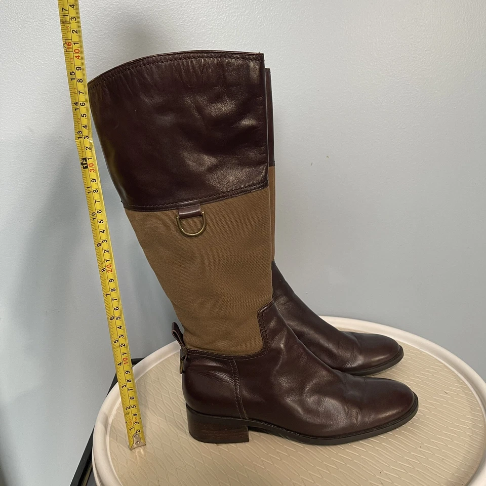 Talla 6.5 - Botas Etienne Aigner Mujer E-Eldridge Altas Cuero Marrón Cremallera Foto 2 de 4