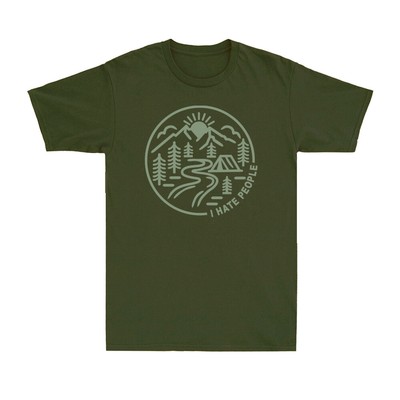Camp Lover Gift Camping T-shirt Unisex Tee Hiking I Hate People Shirt